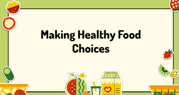 Preview of Food Choice Interactive Notebook