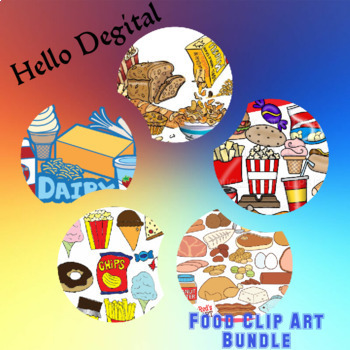 Preview of Food Clip Art Bundle Food Clip Art groups