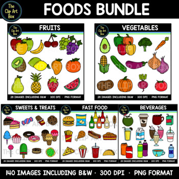 Preview of Foods - Clip Art - Bundle