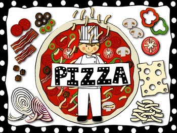Preview of Food Clip Art: Pizza Fractions and Toppings by Charlotte's Clips