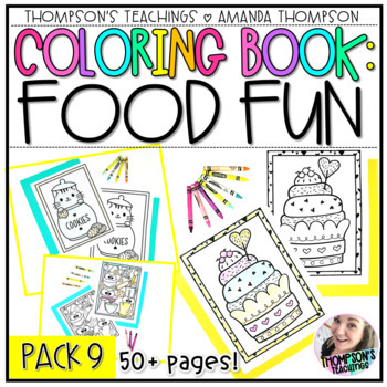 Preview of Food Coloring Pages | Coloring Sheets | Food Coloring Book