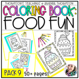 Food Coloring Pages | Coloring Sheets | Food Coloring Book