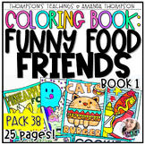 Food Coloring Pages | Early Finisher Activities | Funny Co