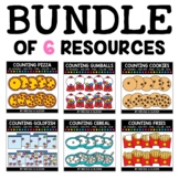 Food Counting Clipart Bundle + FREE Blacklines - Commercial Use