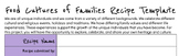 Food Cultures of Families Recipe Template