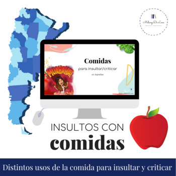 Preview of Food Cursing in Argentina Fun Spanish Lesson with Activities and Answer Sheet