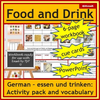 Preview of Food Drink German workbook activities
