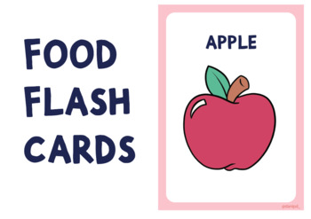 Preview of Food Flash Cards