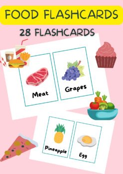 Food Flashcards by Teacher Carolina | TPT