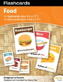 Food Flashcards / Set of 14 / Printable