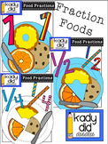Food Fractions 1, 1/2, 1/4 {by Kady Did Doodles}