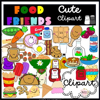 Preview of Food Friends Food Pairs Clipart