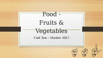 Preview of Food - Fruits & Vegetables