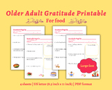 Food Gratitude Worksheets | Meaningful Printable Activity 