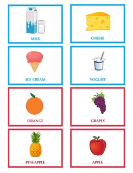 Food Group Cards by In The Know Nutrition | Teachers Pay Teachers