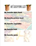 Food Group Shopping List