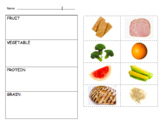 Food Group Sort: Cut and Glue