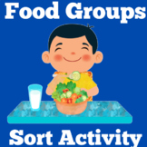 Food Group Groups Worksheet Sort | Kindergarten 1st 2nd 3r