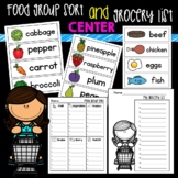 Food Group Sort and Grocery List Center