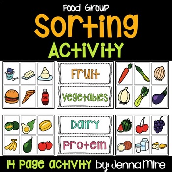 Preview of Food Group Sorting Cards