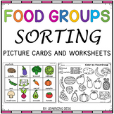 Food Group Sorting and Worksheets (Food Sort)