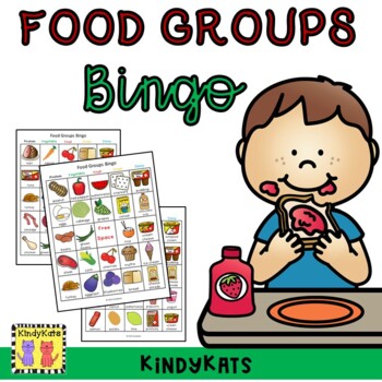 Preview of Food Groups BINGO, Healthy Eating, Nutrition
