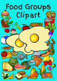 Food Clipart - All Food Groups with a little "Junk Food" a