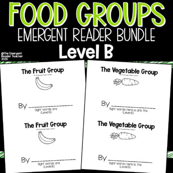 Preview of Food Groups Emergent Reader Bundle PART 1