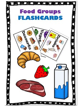 Food Groups Flashcards by Funny English with Ms Nataly | TPT