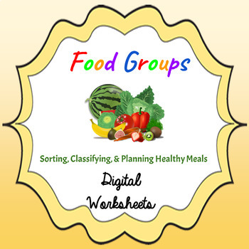Preview of Food Groups & Healthy Eating Google Slides PowerPoint Activity