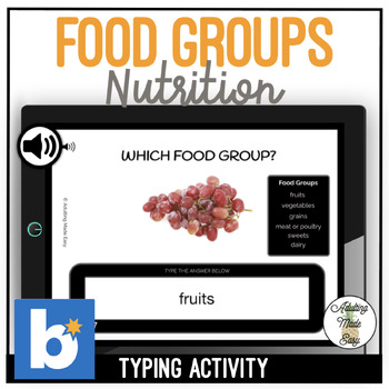 Preview of Food Groups - Nutrition Typing Boom Cards