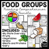 Food Groups Reading Comprehension Bundle My Plate Nutrition