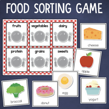 Food Groups Sort and Classify Activity + Posters by Fishyrobb | TpT