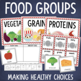 Food Groups Sorting Activity, Posters, Healthy Eating Worksheet