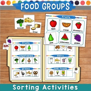 Preview of Food Groups Sorting Games