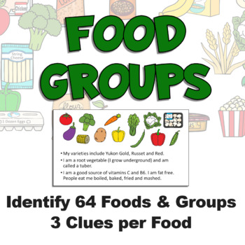 Preview of Food Groups Teaching and Review Games - PowerPoint