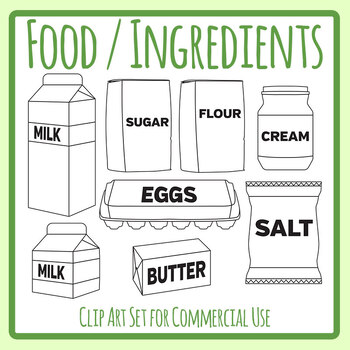 https://ecdn.teacherspayteachers.com/thumbitem/Food-Ingredients-Groceries-Baking-Goods-Black-and-White-Clip-Art-Commercial-5592742-1668630784/original-5592742-1.jpg
