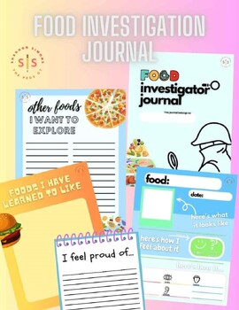 Preview of Food Investigator Journal for: picky eating, food exploration, feeding therapy