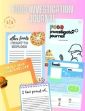 Food Investigator Journal for: picky eating, food explorat
