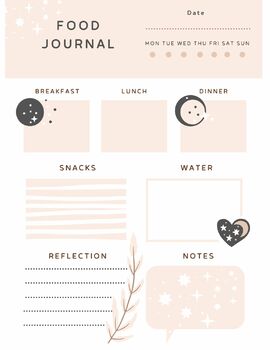 Preview of Food Journal