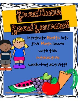 Preview of Fractions Food Journal