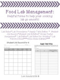 Cooking Lab Forms