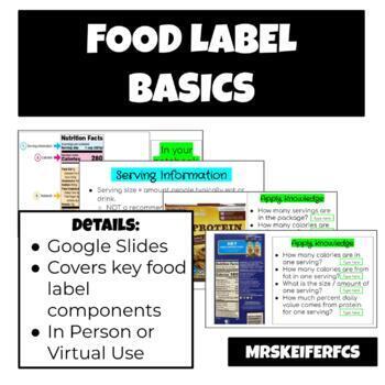 Preview of Food Label Basics | Nutrition and Health | FCS