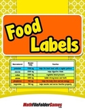 Food Labels {Mental Math Activity}