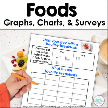 Preview of Food Math - Nutrition with Bar Graphs, Tally Marks, and Surveys