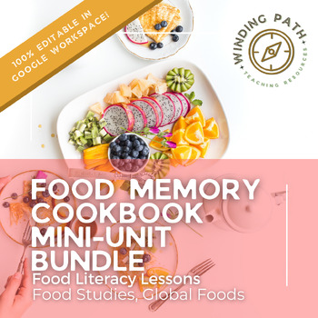 Preview of Food Memory Cookbook Mini-Unit Student Cookbook Project Bundle