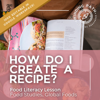 Preview of Food Memory Recipes Lesson Student Cookbook Project