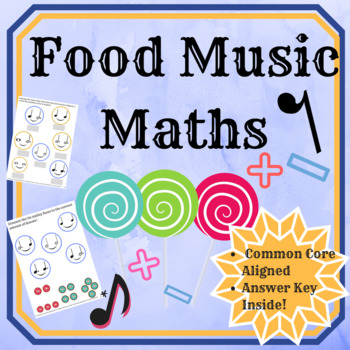 Preview of Food Music Maths: Ties, Rests and Notes Workbook