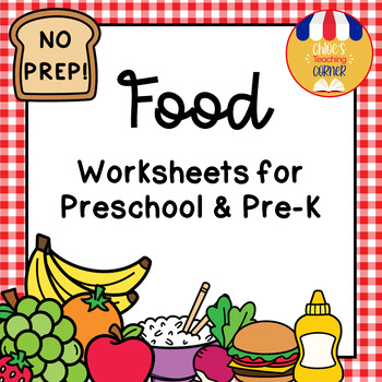Preview of Food & Nutrition – Multi-subject Worksheets for Preschool & Pre-K