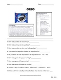 Food & Nutrition- Oreo Worksheet